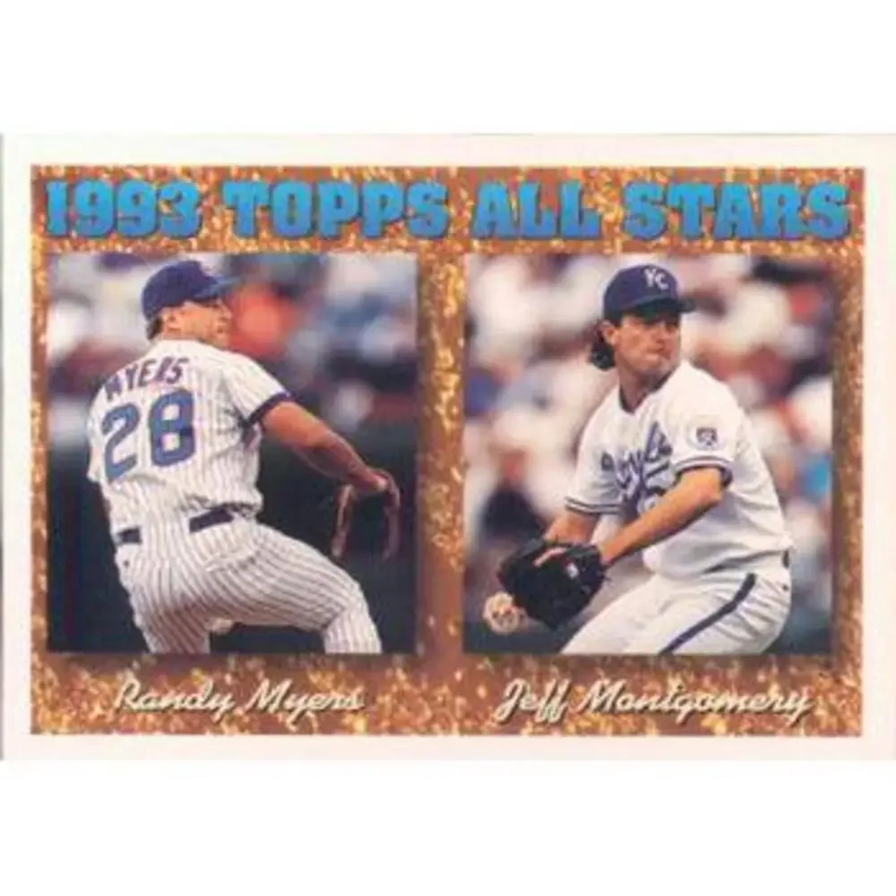 1994 Topps Randy Myers /Jeff Montgomery AS # 394 Chicago Cubs/Kansas City Royals